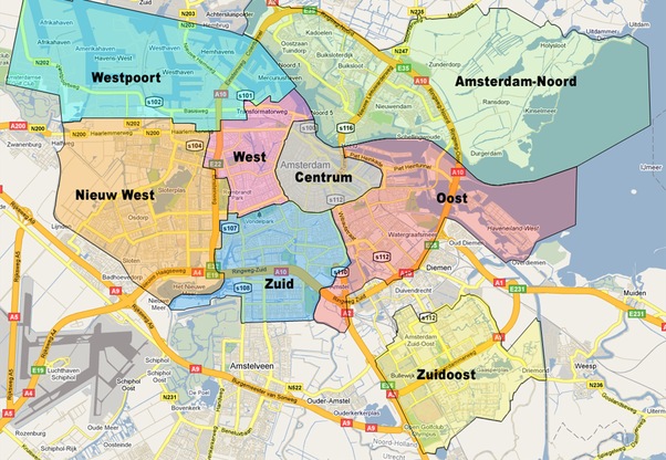 map of amsterdam